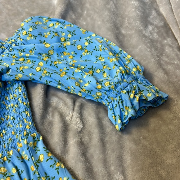 Faithfull the brand charlotte floral smocked mini dress - Picture 2 of 7